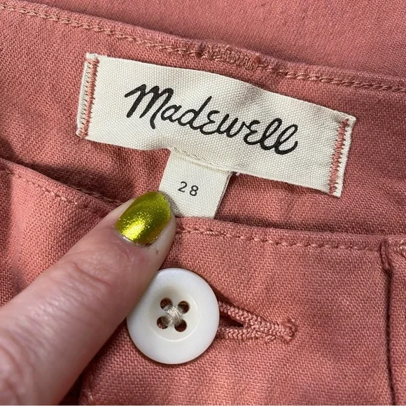 ❌SOLD🏷️NWT Madewell The Perfect Vintage Wide-Leg Crop Pants - Picture 6 of 9